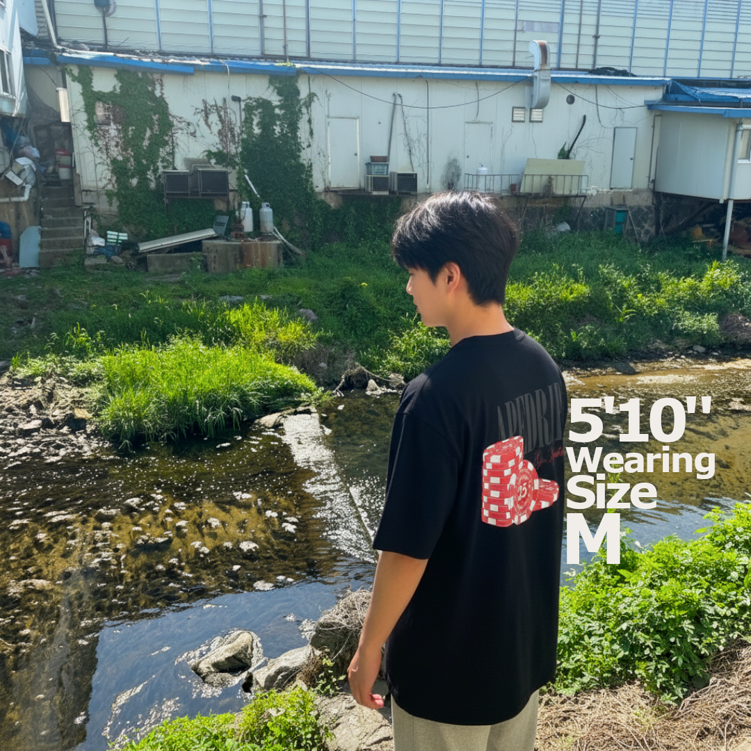 Poker Chip Oversized Tee - APEDRIP