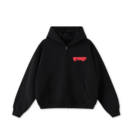 Stacked Logo Oversized Zip-up